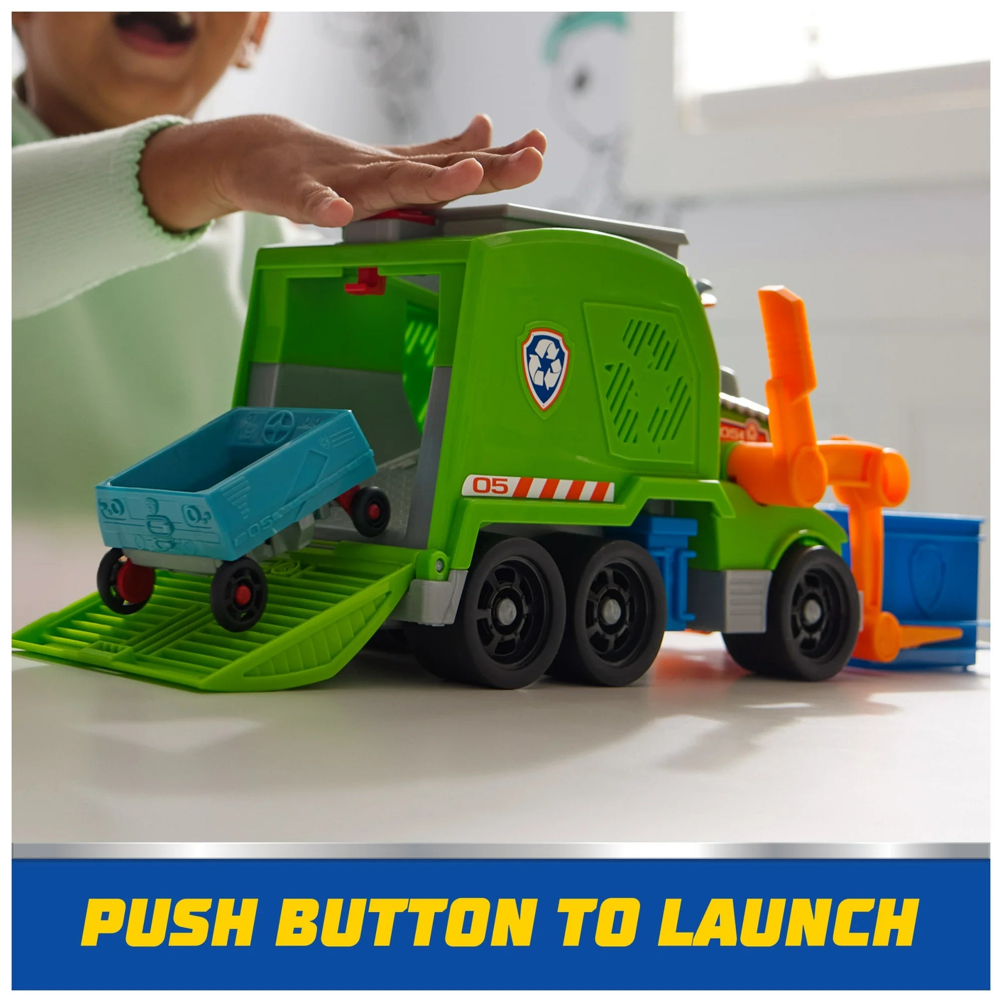 Paw Patrol Rocky's Crush n" Roll Recycling Truck