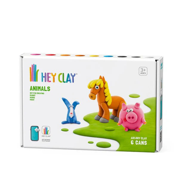 Hey Clay Sculpting Clay Animals 6 Can Set