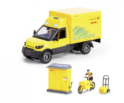 Dickie DHL Delivery Truck And Accessory Playset