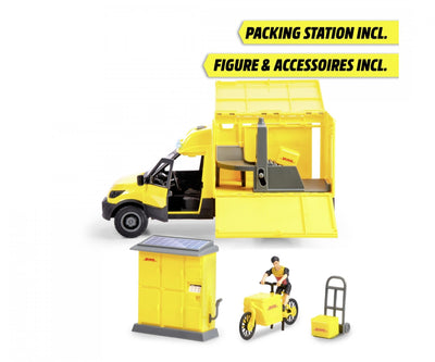 Dickie DHL Delivery Truck And Accessory Playset