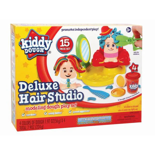 Kiddy Dough Deluxe Hair Studio Playset