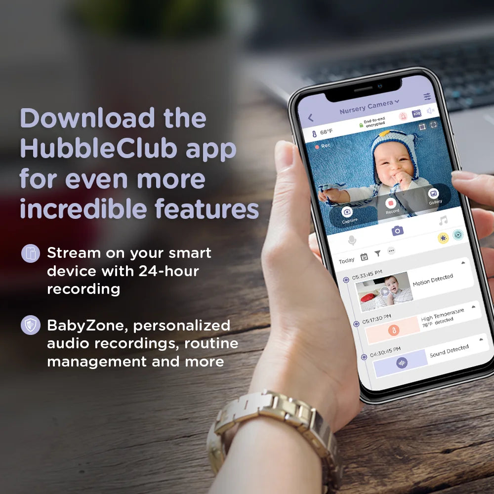 Hubble Glow 5 In 1 Smart Full HD Baby Monitor