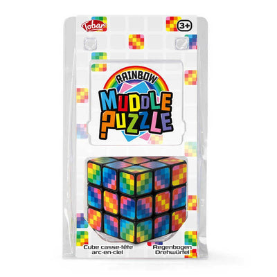 Muddle Puzzle Cube Rainbow