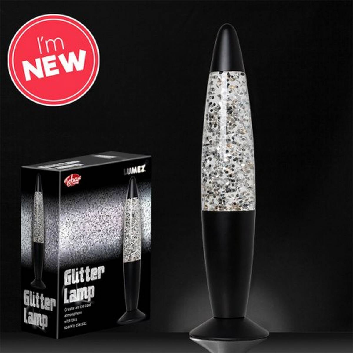 Lumez Lava / Glitter Lamp Silver / Black