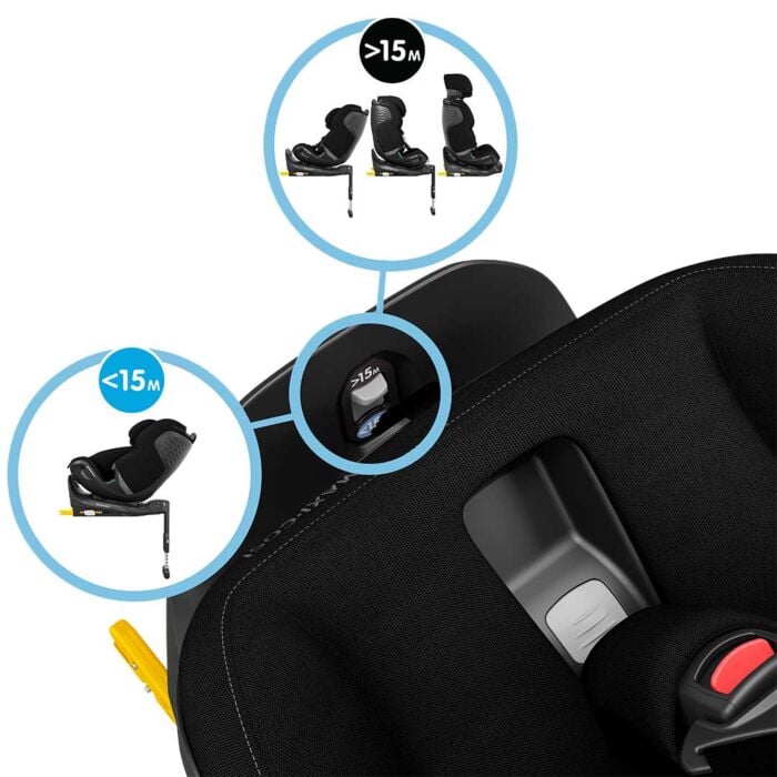 Maxi Cosi Emerald 360 Pro Car Seat Authentic Black