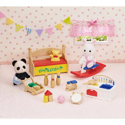 Sylvanian Families Baby's Toy Box Snow Rabbit And Panda Babies