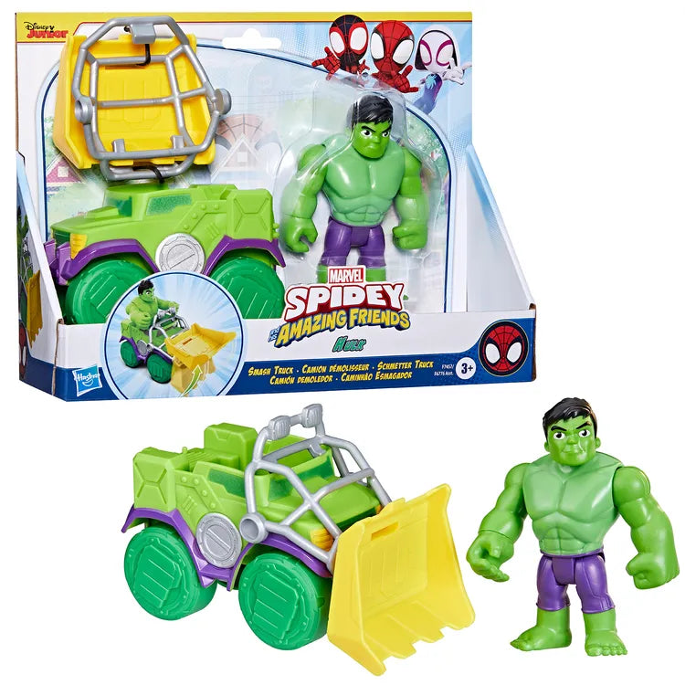 SpiderMan Spidey And His Amazing Friends Hulk And Smash Truck