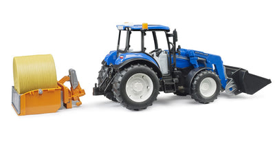 Bruder New Holland T5.120 Tractor With Front Loader And Link Box
