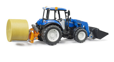 Bruder New Holland T5.120 Tractor With Front Loader And Link Box