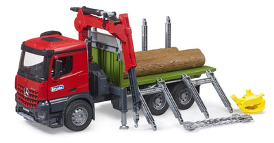 Bruder MB Acros Timber Truck With Crane And Logs
