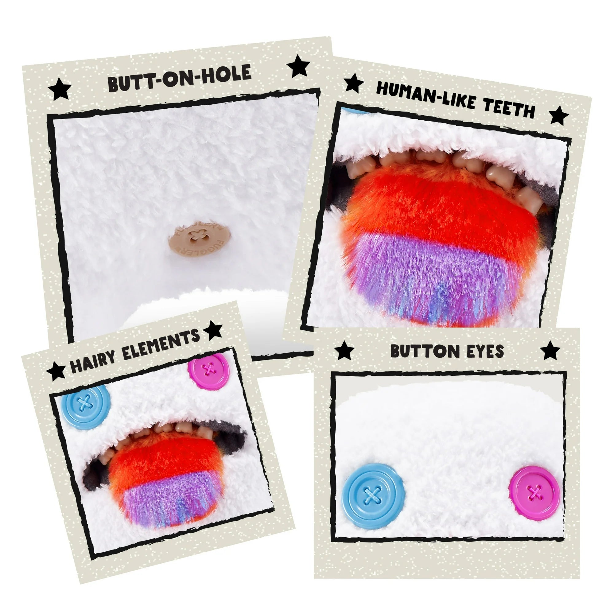 Fuggler Hairy Fuggs 9" Funny Ugly Monster Soft Toy Oogah Boogah