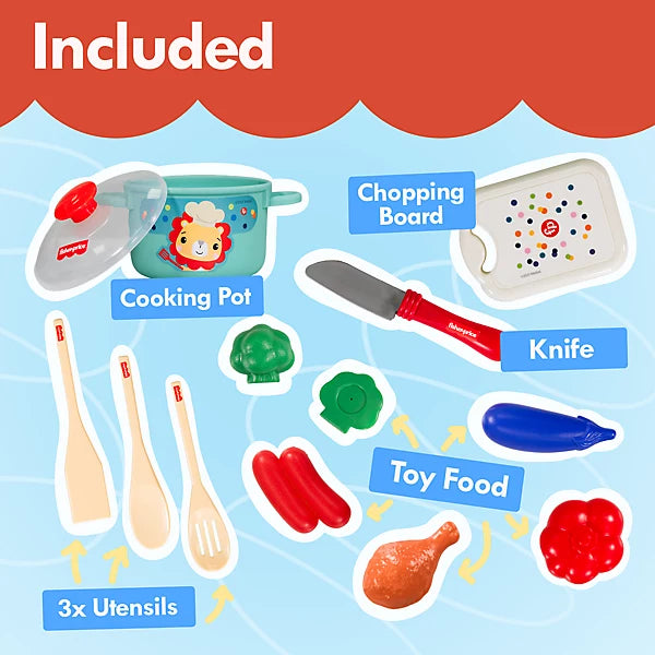 Fisher Price My 1st Dinner 12pc First Cooking Playset