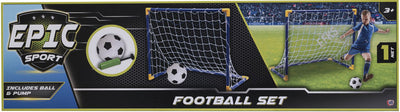 Elite Sport Football Goal Pack With Goalposts Ball And Pump