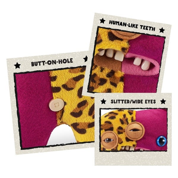 Fuggler Misfit Monsters 9" Funny Ugly Monster Soft Toy Annoyed-O