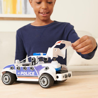 Meccano Junior Remote Control Police Car Construction Set