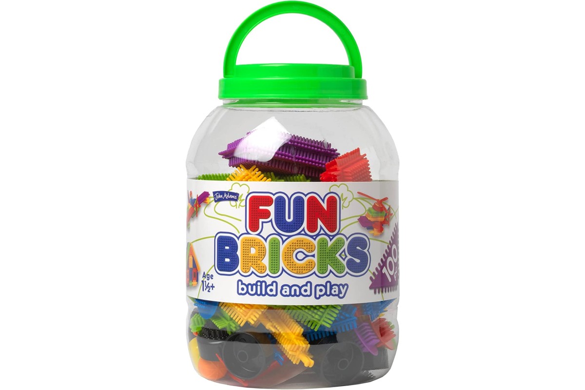 Fun Bricks Build And Play 100pc Tub