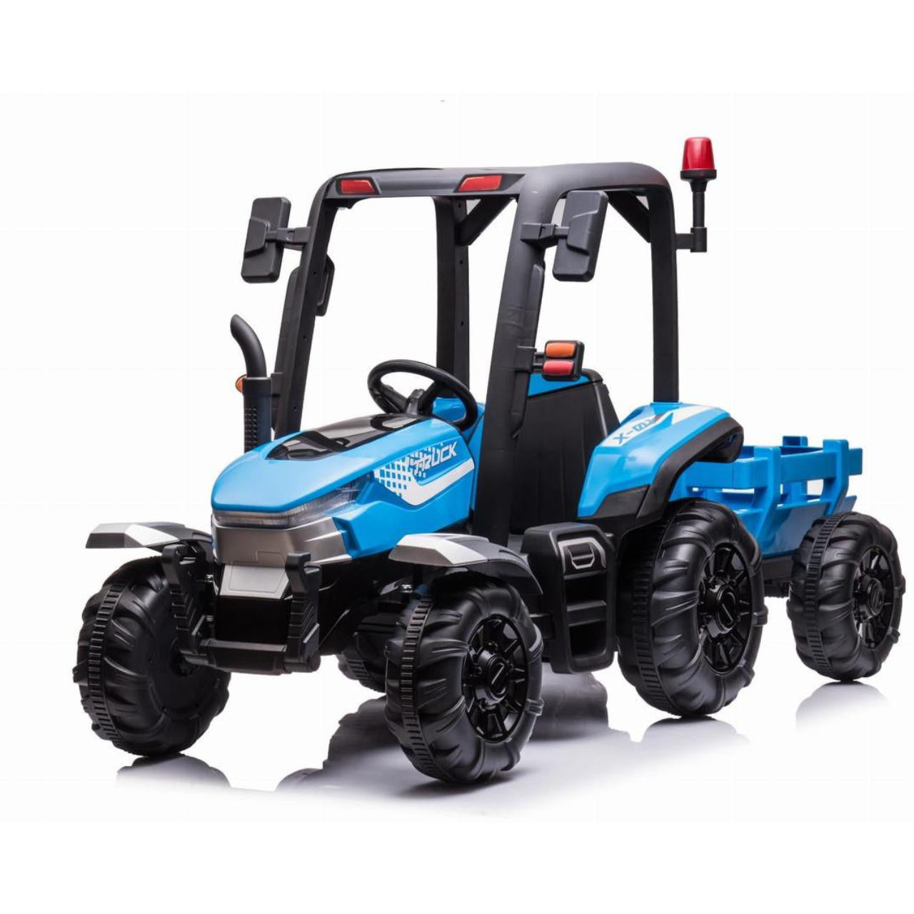 Kayto AgriPower 24v Tractor With Trailer Blue