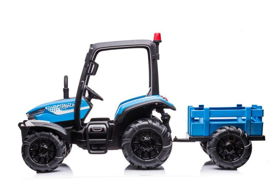 Kayto AgriPower 24v Tractor With Trailer Blue