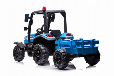 Kayto AgriPower 24v Tractor With Trailer Blue