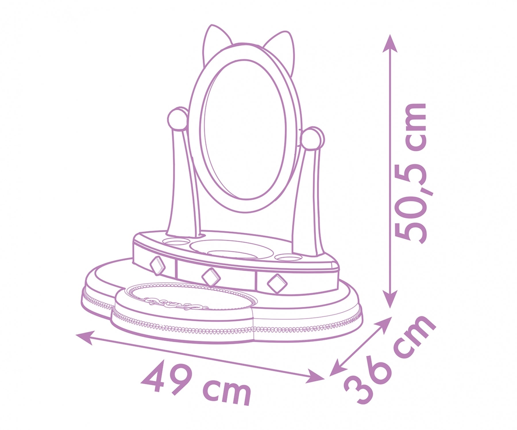 Gabby's Doll House Hairdresser Tabletop Playset