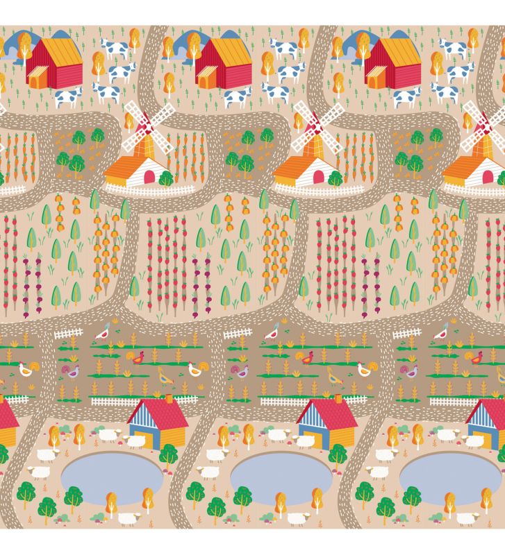 Asalvo Folding Playmat Farm 120cm x 180cm