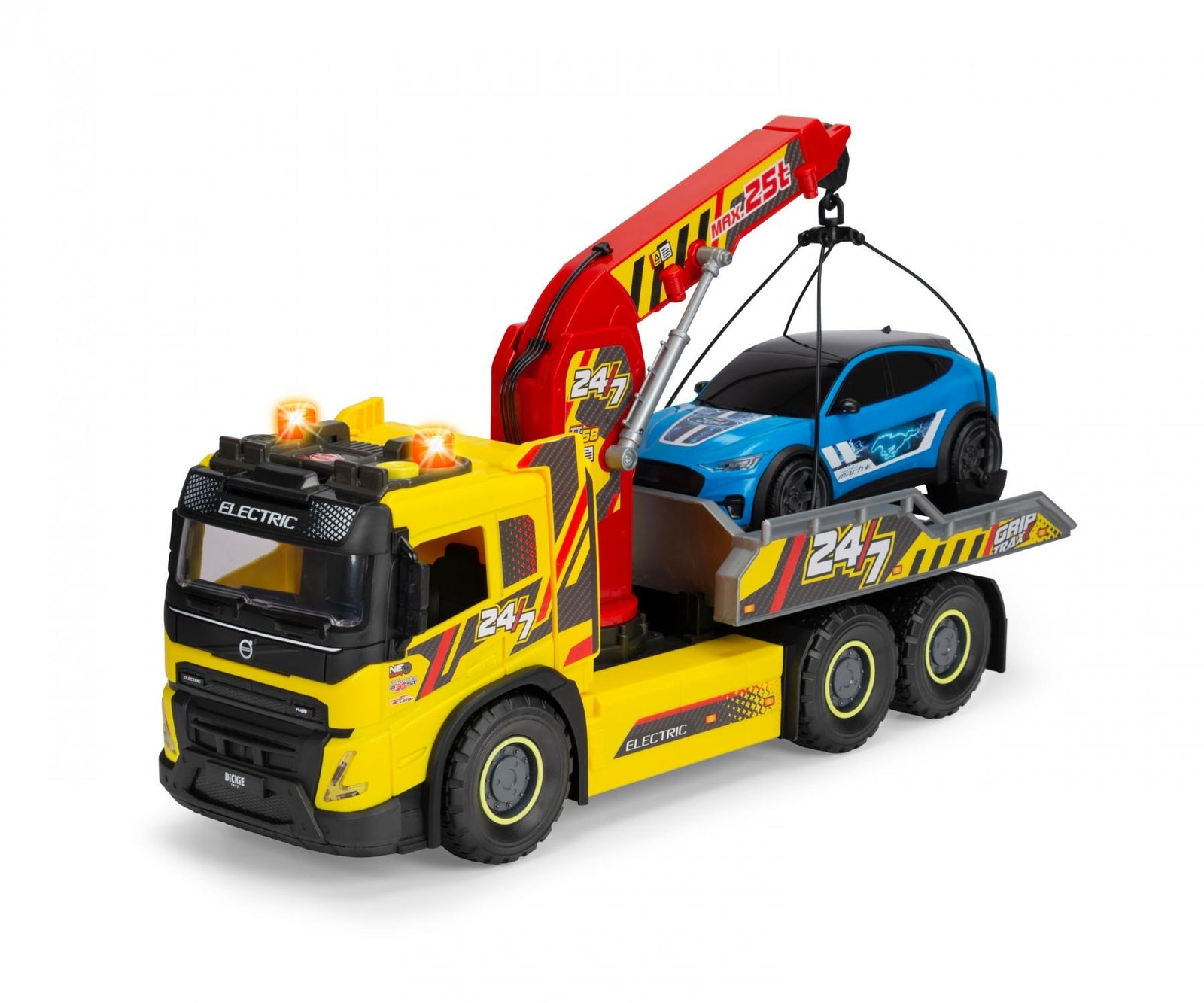 Dickie Giant Tow Truck And Car With Light And Sound