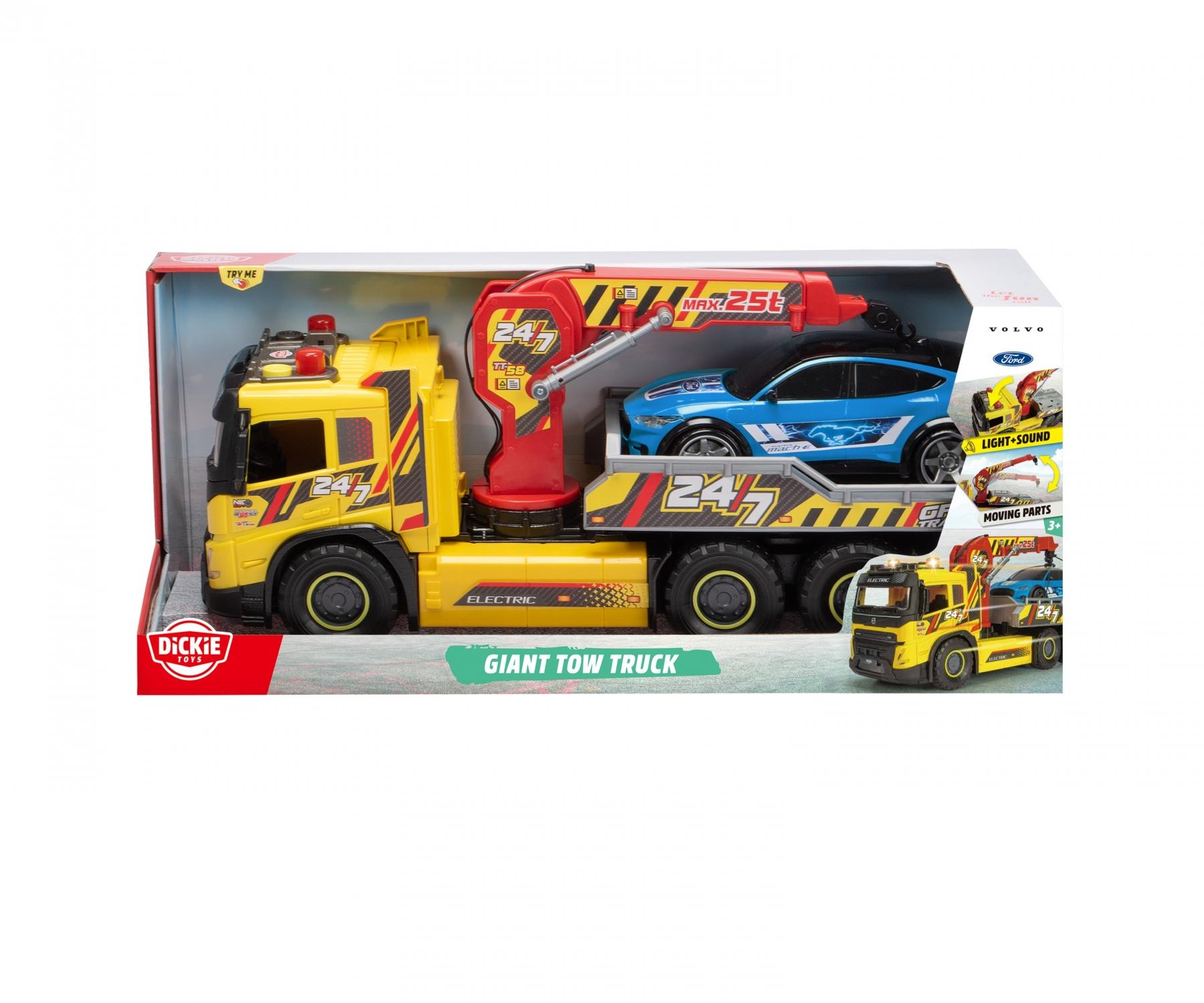 Dickie Giant Tow Truck And Car With Light And Sound