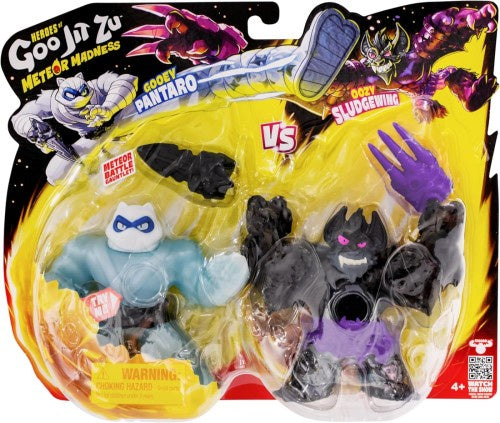 Heros Of Goo Jit Zu Meteor Madness Twin Pack Gooey Pantaro vs Oozy Sludgewing