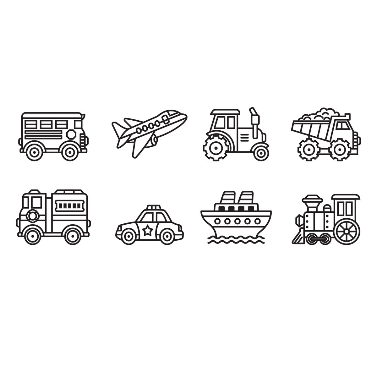 Melissa & Doug My First Wooden Stamp Set Vehicles
