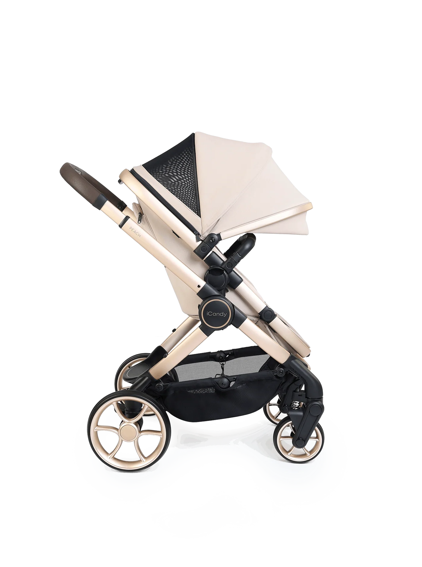 iCandy Peach 8 Stroller And Carry Cot With Accessories Biscotti Bundle