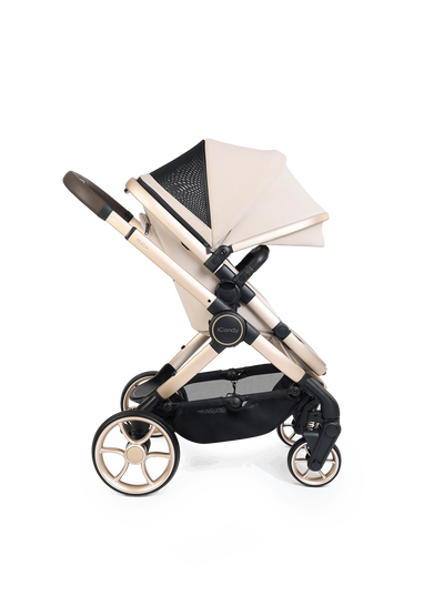 iCandy Peach 8 Stroller And Carry Cot With Accessories Biscotti Bundle