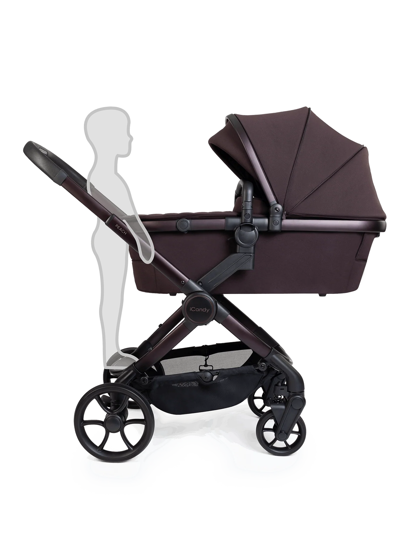 iCandy Peach 8 Stroller And Carry Cot With Accessories Bundle Coffee Bean