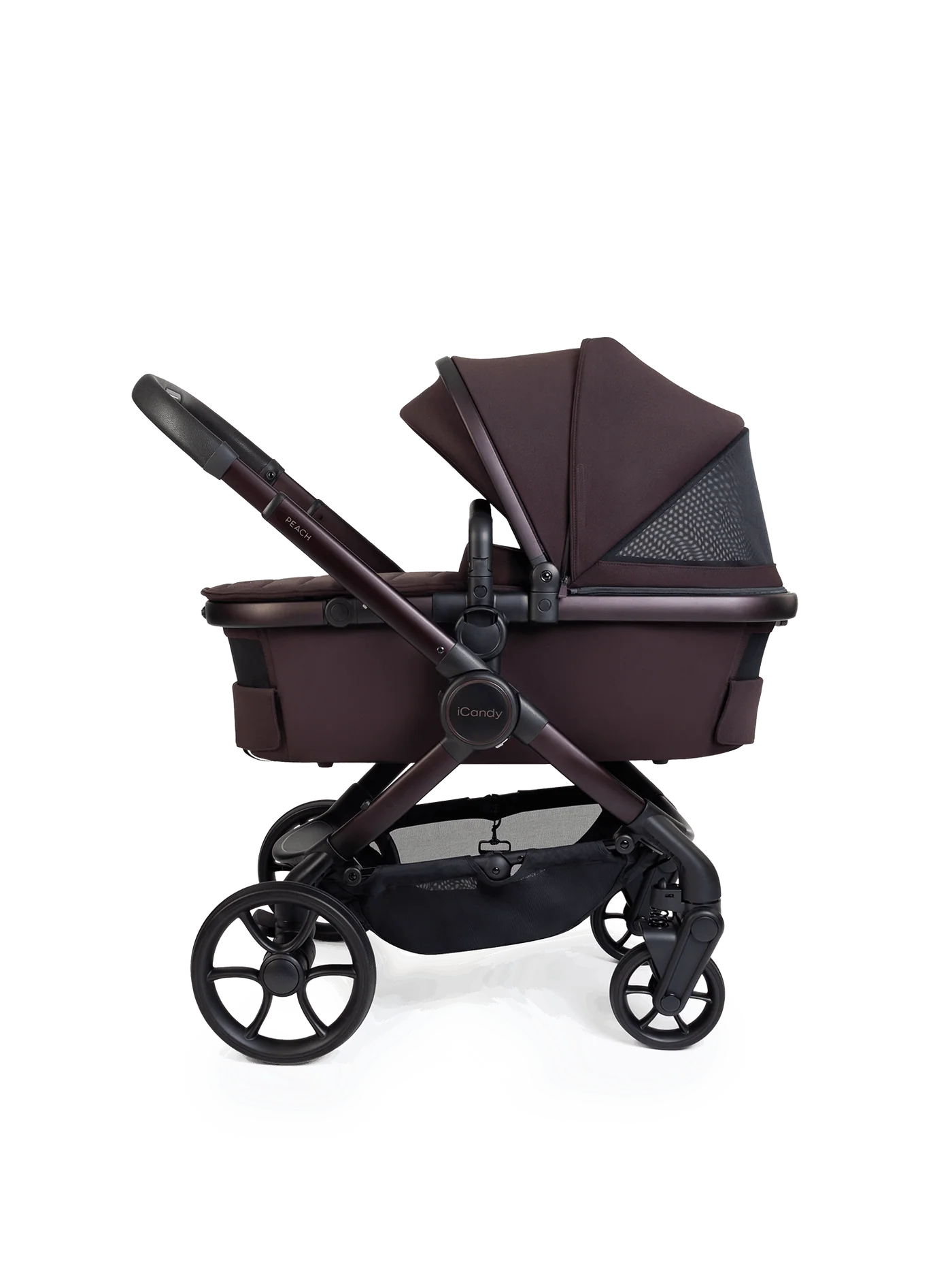 iCandy Peach 8 Stroller And Carry Cot With Accessories Bundle Coffee Bean