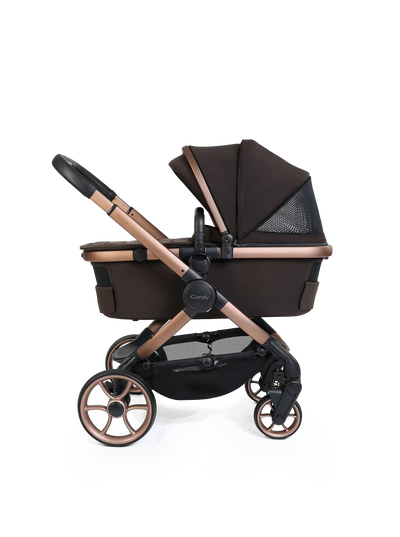 iCandy Peach 8 Stroller And Carry Cot With Accessories Bundle Pecan