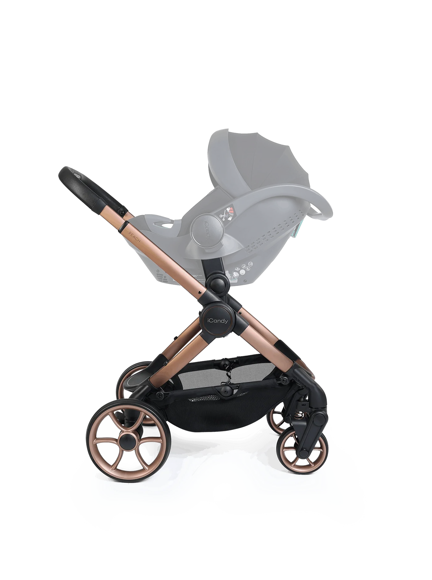 iCandy Peach 8 Stroller And Carry Cot With Accessories Bundle Pecan