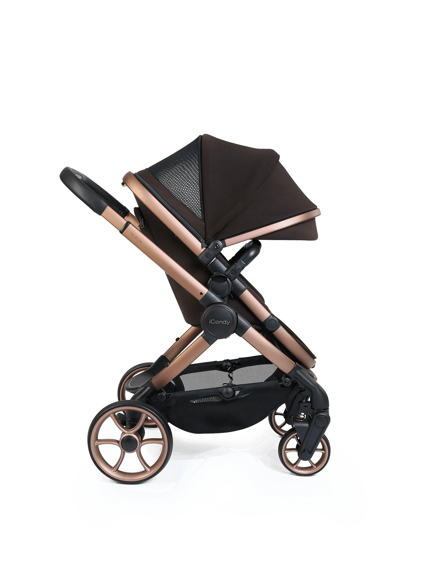 iCandy Peach 8 Stroller And Carry Cot With Accessories Bundle Pecan