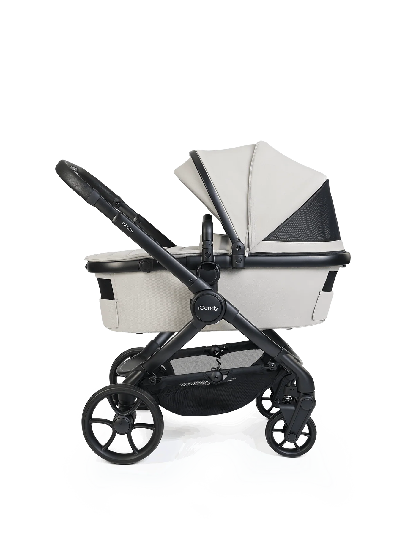 iCandy Peach 8 Stroller And Carry Cot With Accessories Bundle Taupe