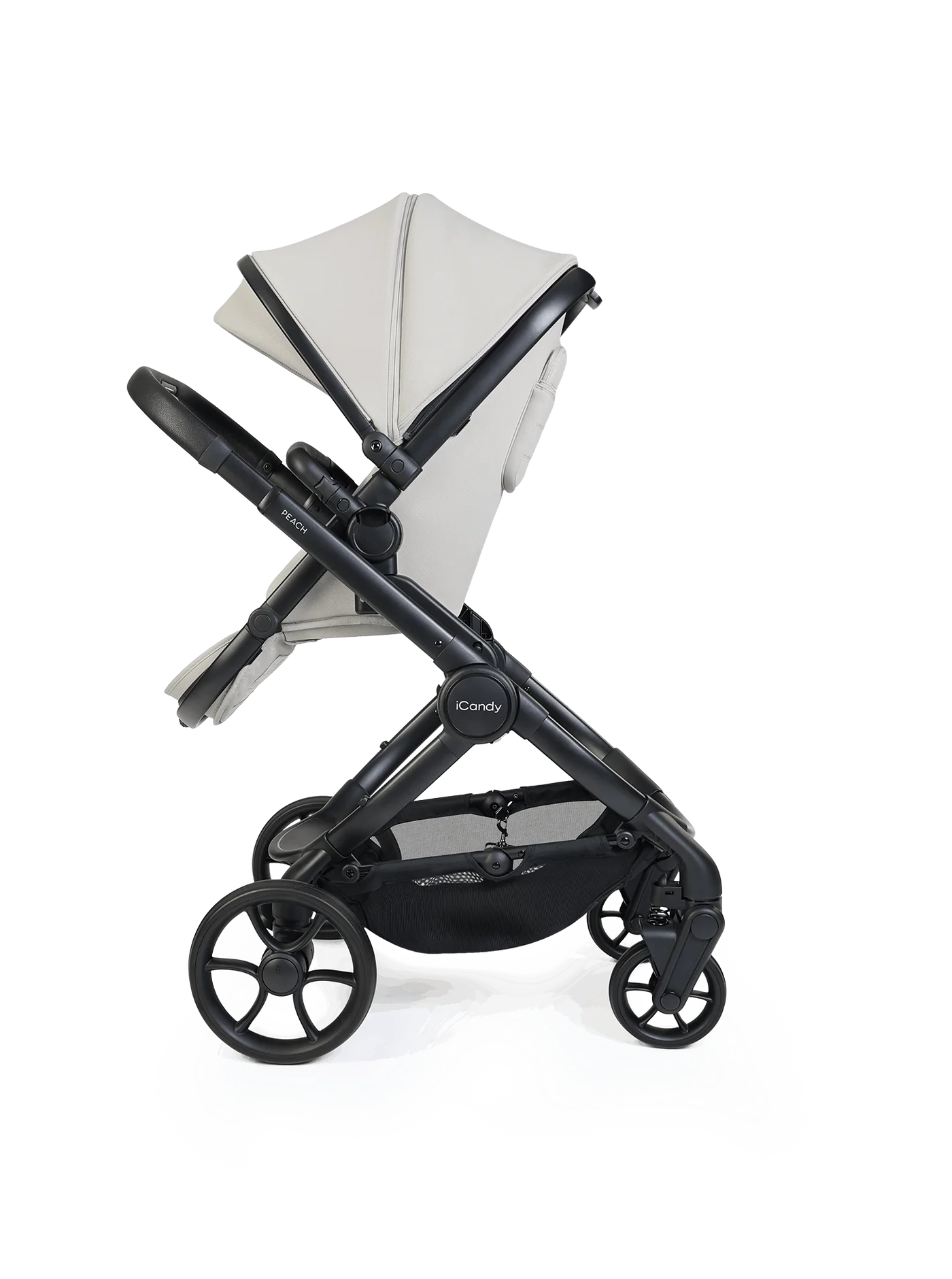 iCandy Peach 8 Stroller And Carry Cot With Accessories Bundle Taupe