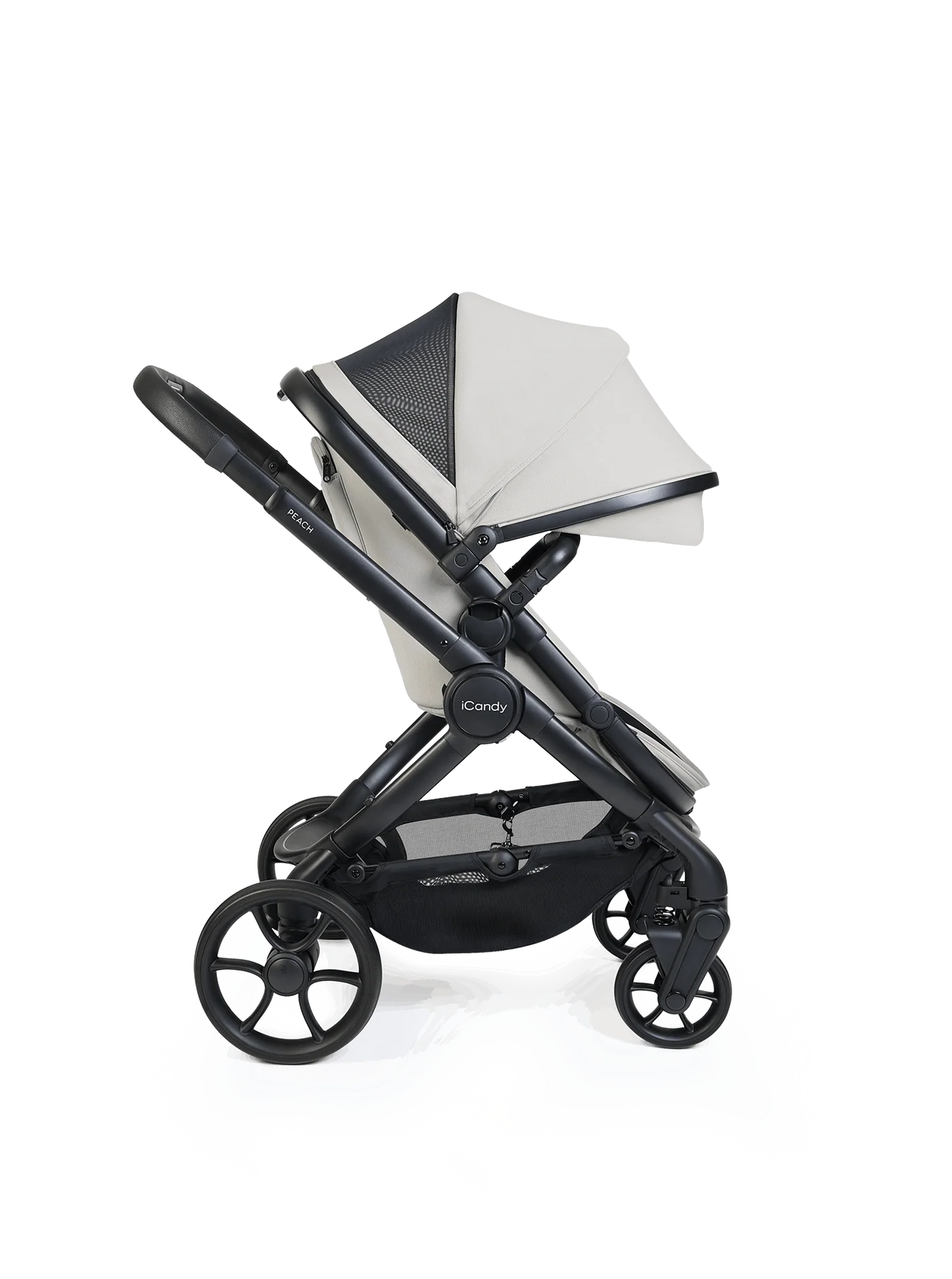 iCandy Peach 8 Stroller And Carry Cot With Accessories Bundle Taupe