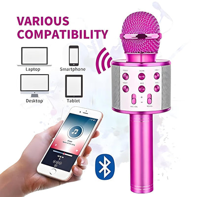 iDance Bluetooth Karaoke Party Microphone Assorted Colours