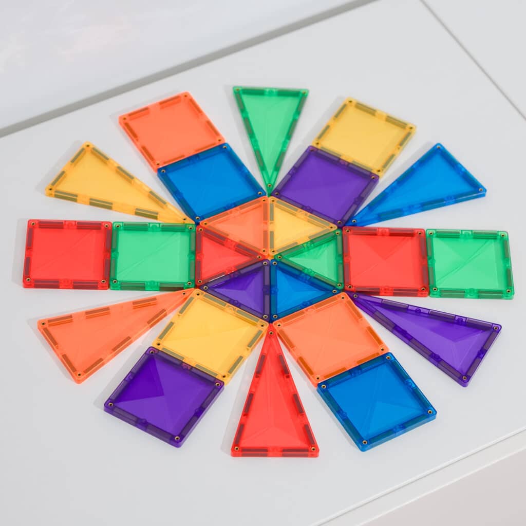 Connetix Magnetic Tiles Rainbow Mini Pack 24pc