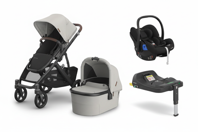 UppaBaby Vista V3 Savannah Bundle With Free Maxi Cosi Cabrio Fix Car Seat And Isofix Base