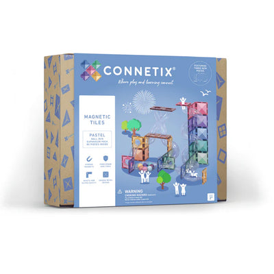 Connetix Magnetic Tiles  Pastel Ball Run Expansion Pack 80pc