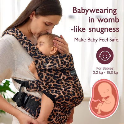 Momcozy Pure Hug 3 In 1 Baby Carrier Leopard