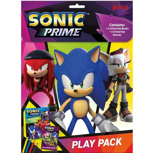 Sonic The Hedgehog Colouring Book Play Pack
