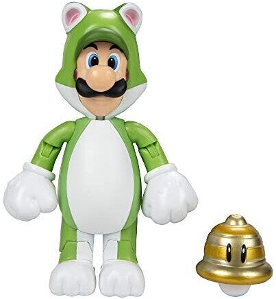 Super Mario 4" Figure Cat Luigi