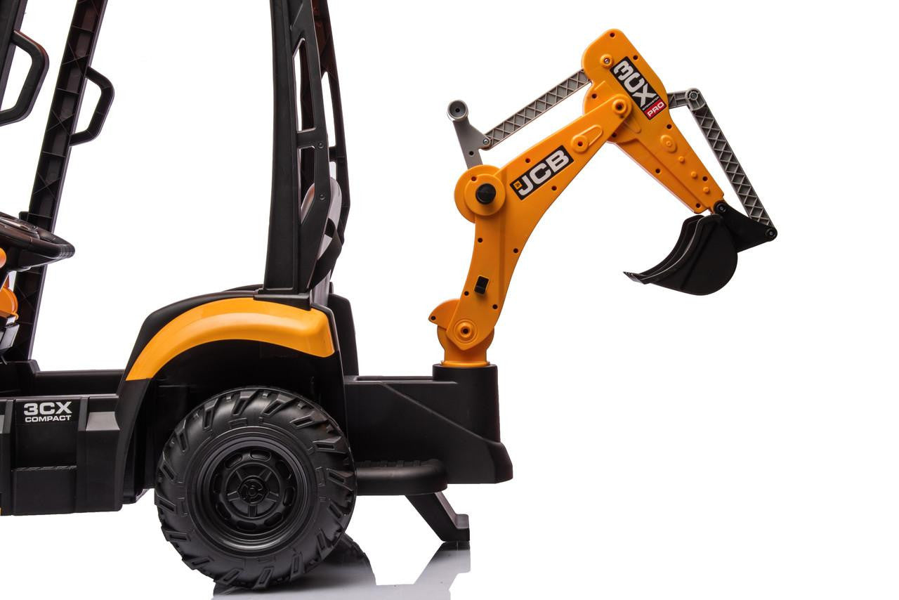 JCB 12v Electric Ride On With Front Loader And Backhoe