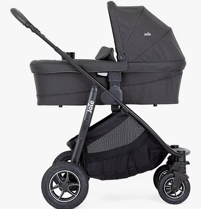 Joie Versatrax Travel System With 360 Rotation Seat and Isofix Car Seat Base Shale