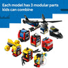 Lego City 60462 Helicopter, Fire Engine And Submarine Remix Kit