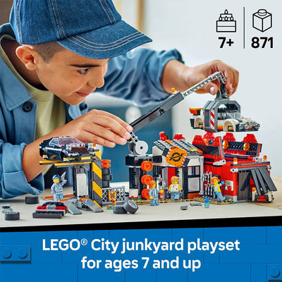 Lego City 60472 Scrapyard With Cars